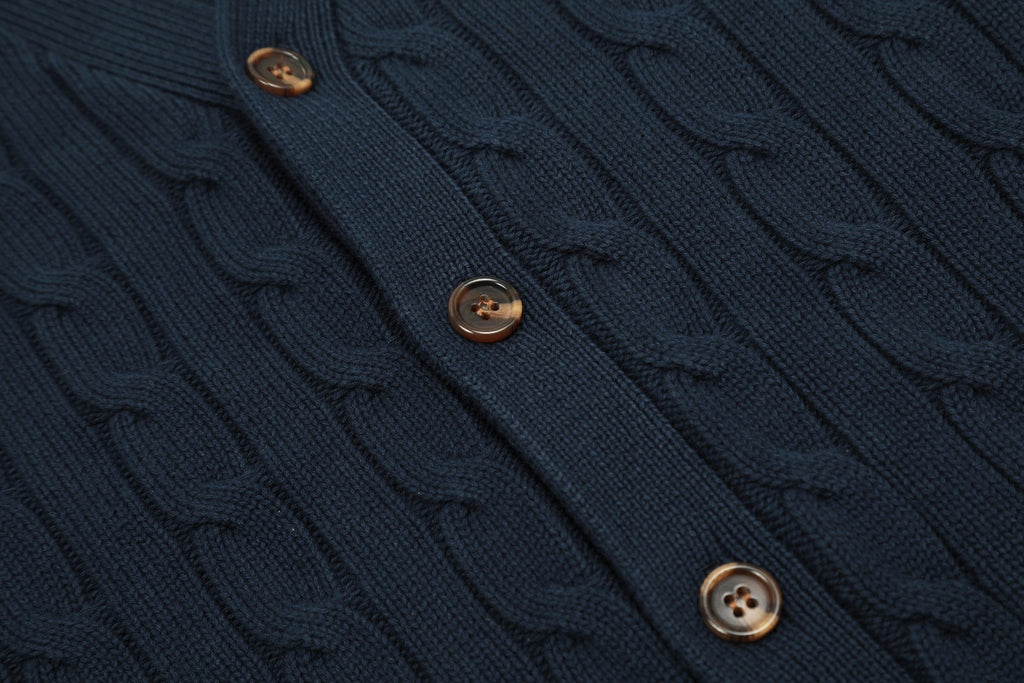 Ralph Lauren Unisex V-neck Cable Knit Cardigan