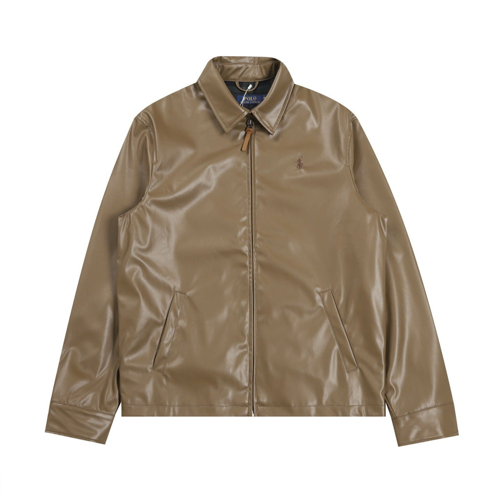 Ralph Lauren Men‘s Leather Jacket Coat