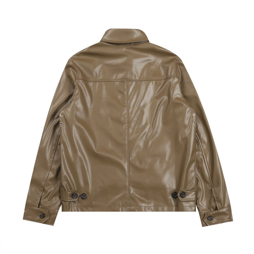 Ralph Lauren Men‘s Leather Jacket Coat