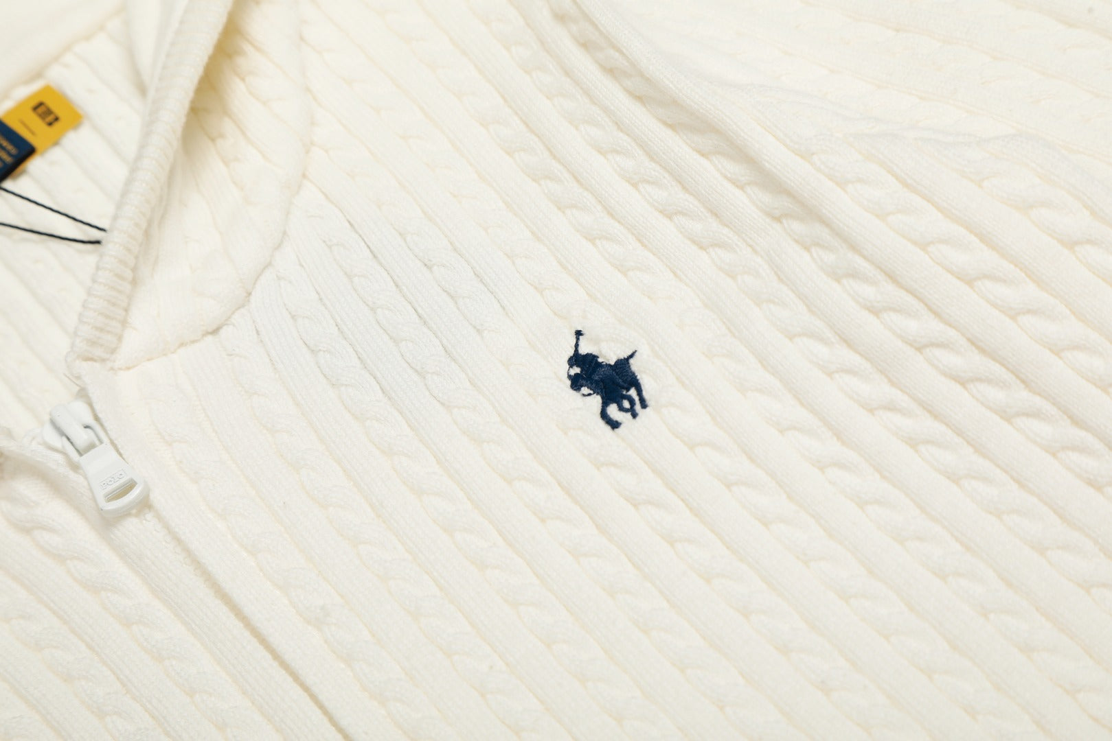 Ralph Lauren Women‘s Cable Knit Cotton Hoodie Jacket