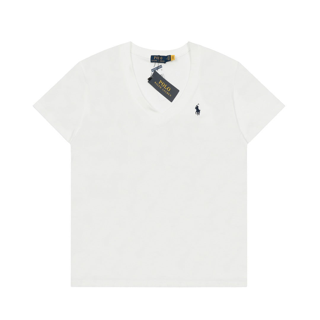 Ralph Lauren Women‘s Cotton V-neck T-shirt