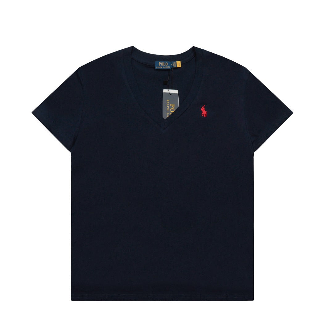 Ralph Lauren Women‘s Cotton V-neck T-shirt