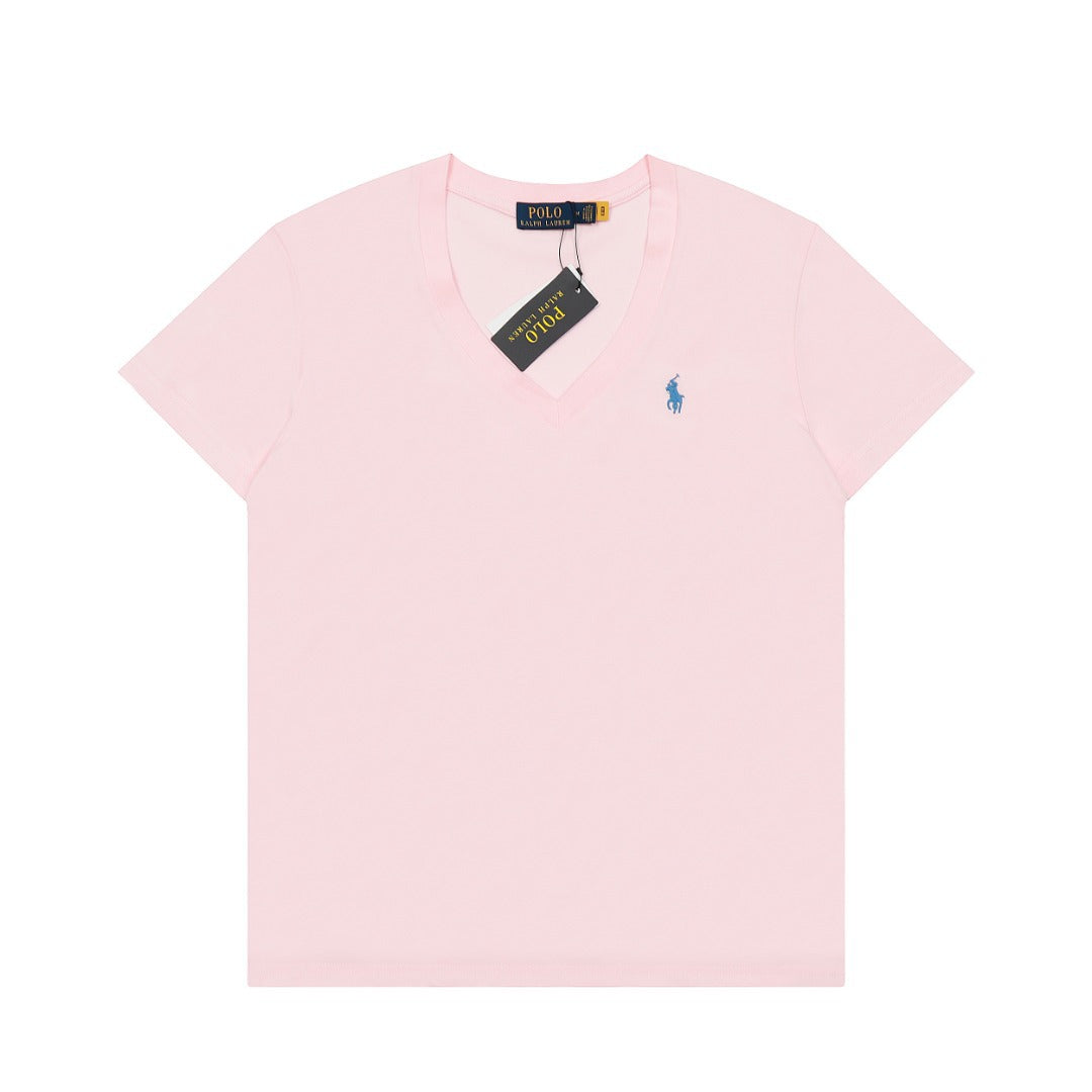 Ralph Lauren Women‘s Cotton V-neck T-shirt