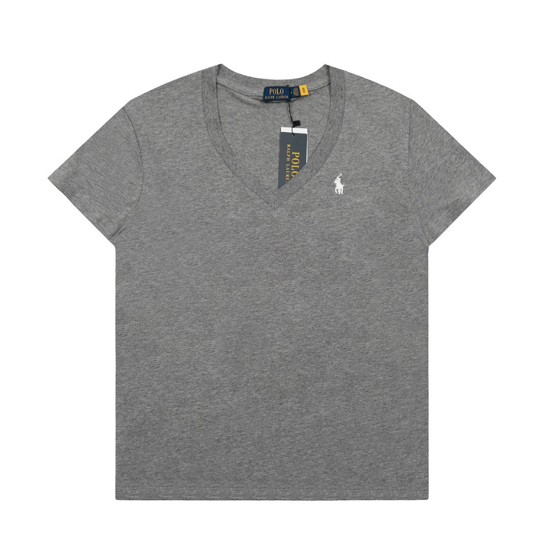 Ralph Lauren Women‘s Cotton V-neck T-shirt
